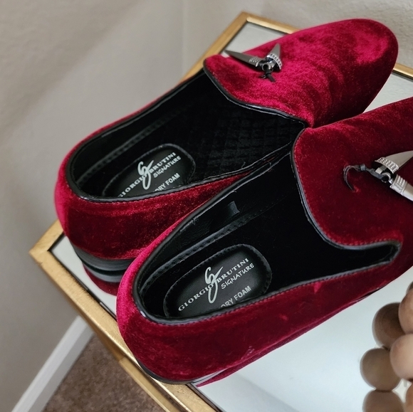 Mens Giorgio Brutini Metallic Penny Velvet Loafers Slip-Ons size 8 NEW main image 4